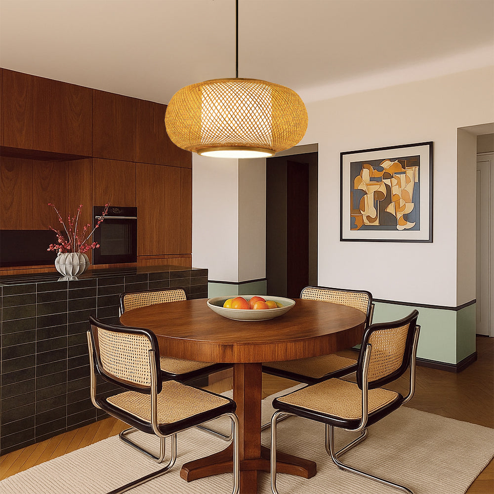 Bamboo Pendant Lamp Scandinavian Hanging Light