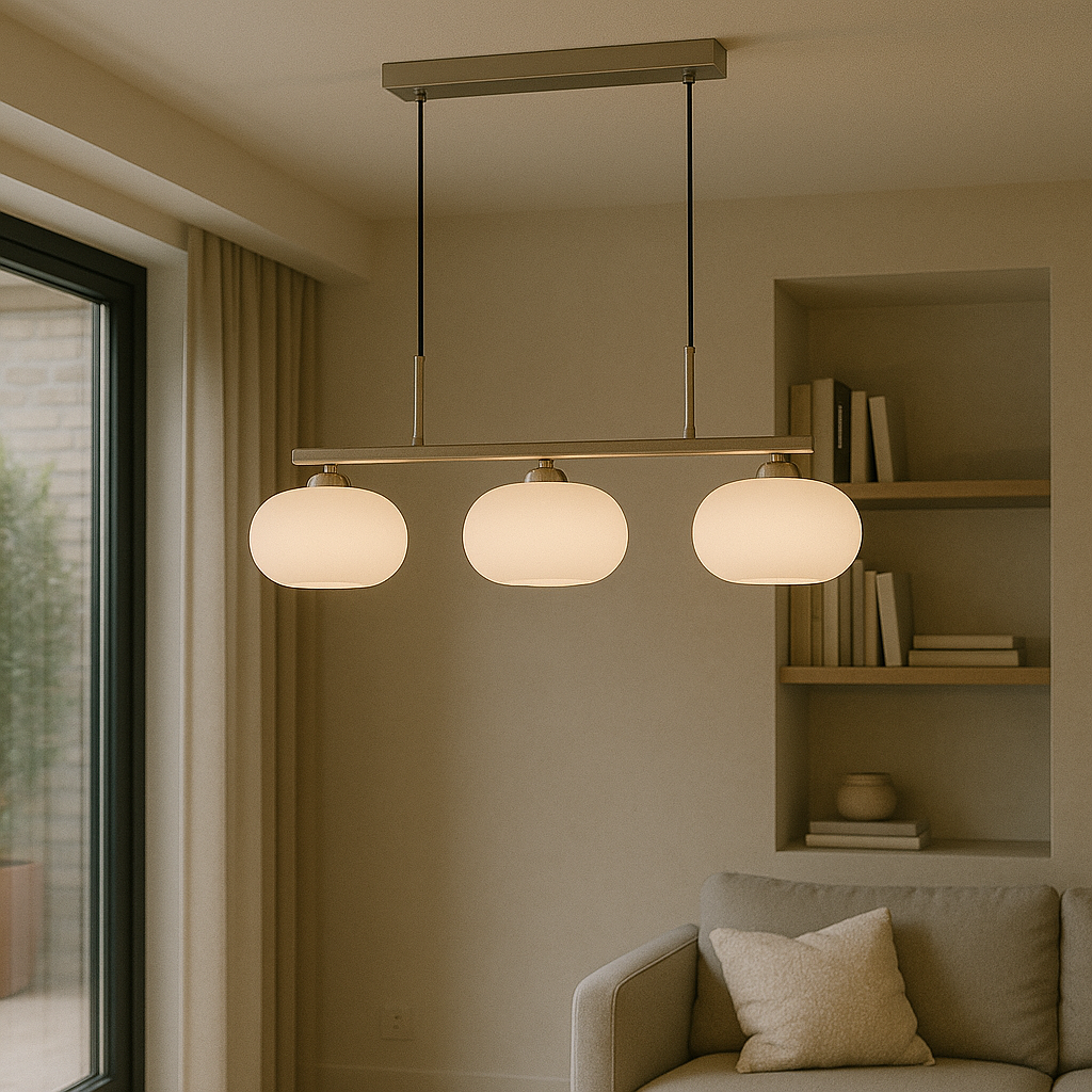 Bauhaus 3-Light Pendant Light Adjustable Hanging Lamp