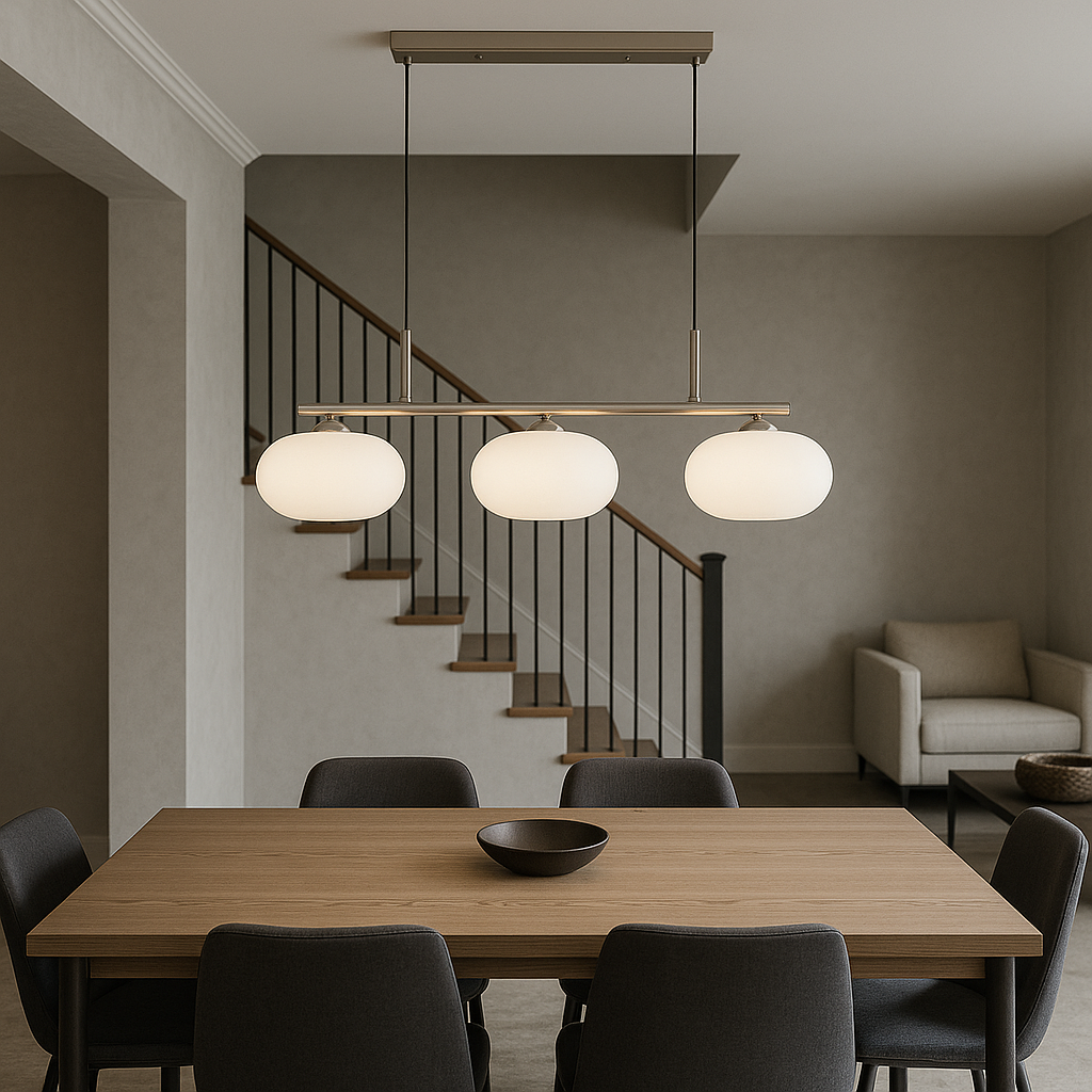 Bauhaus 3-Light Pendant Light Adjustable Hanging Lamp