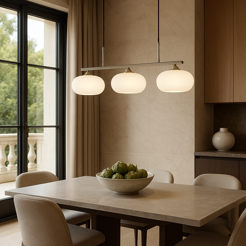 Bauhaus 3-Light Pendant Light Adjustable Hanging Lamp