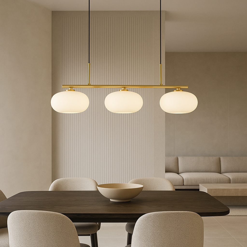 Bauhaus 3-Light Pendant Light Adjustable Hanging Lamp