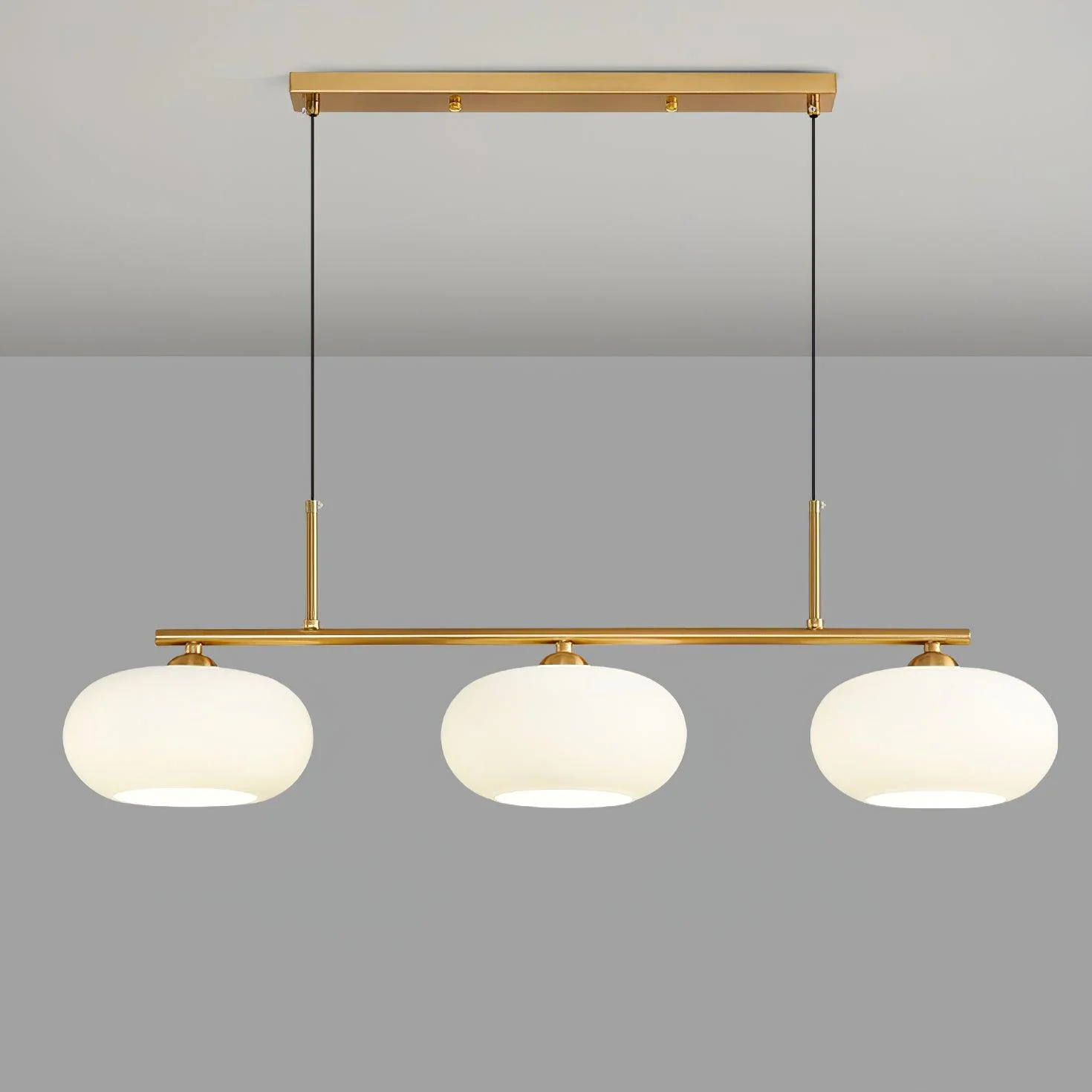 Bauhaus 3-Light Pendant Light Adjustable Hanging Lamp