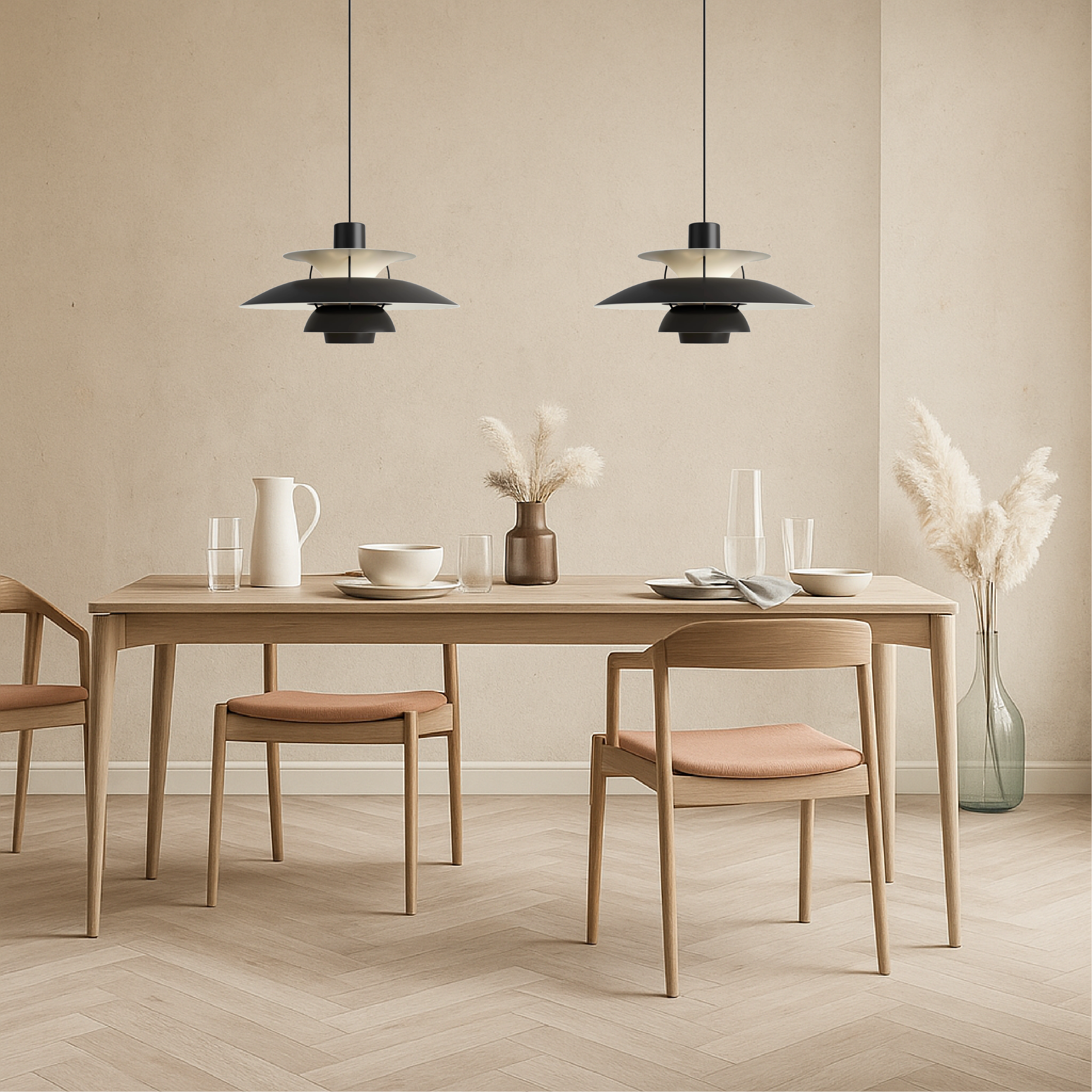 Multi-Layer Pendant Light Aluminum Hanging Lamp