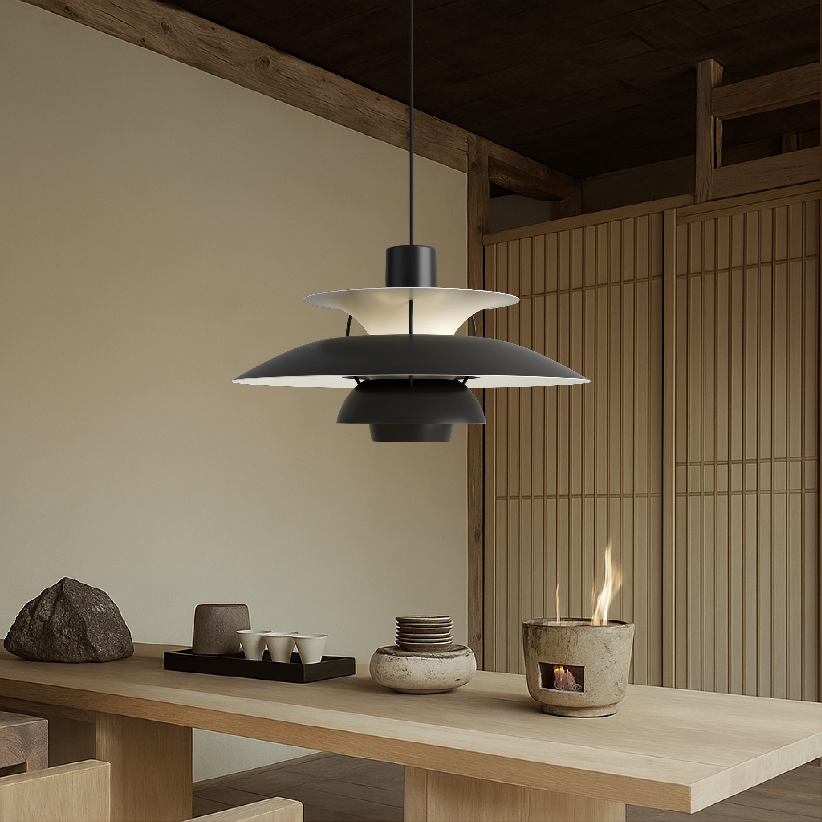 Multi-Layer Pendant Light Aluminum Hanging Lamp