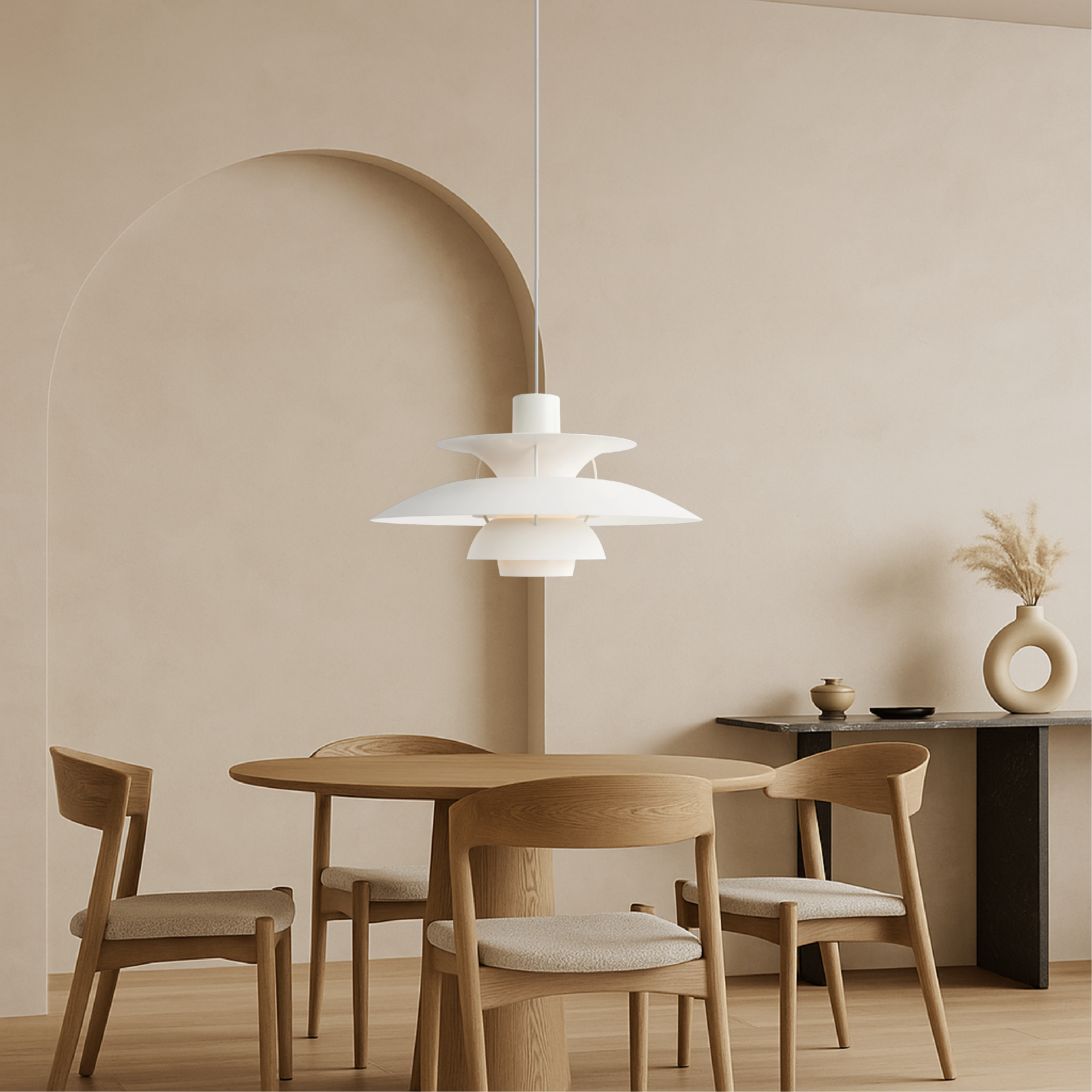 Multi-Layer Pendant Light Aluminum Hanging Lamp