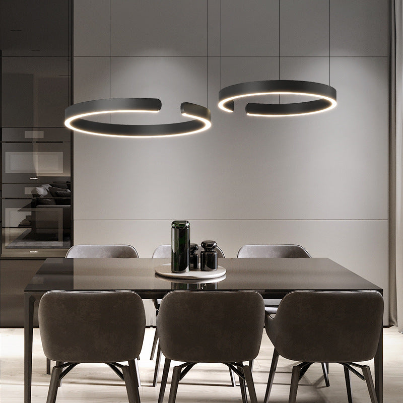 Circular Pendant Light Adjustable Hanging Lamp