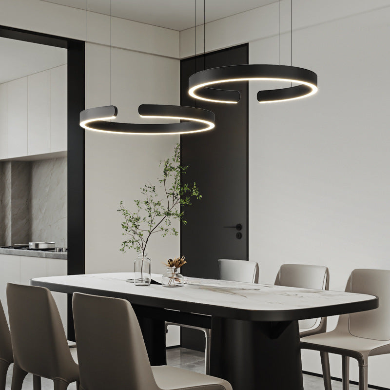 Circular Pendant Light Adjustable Hanging Lamp