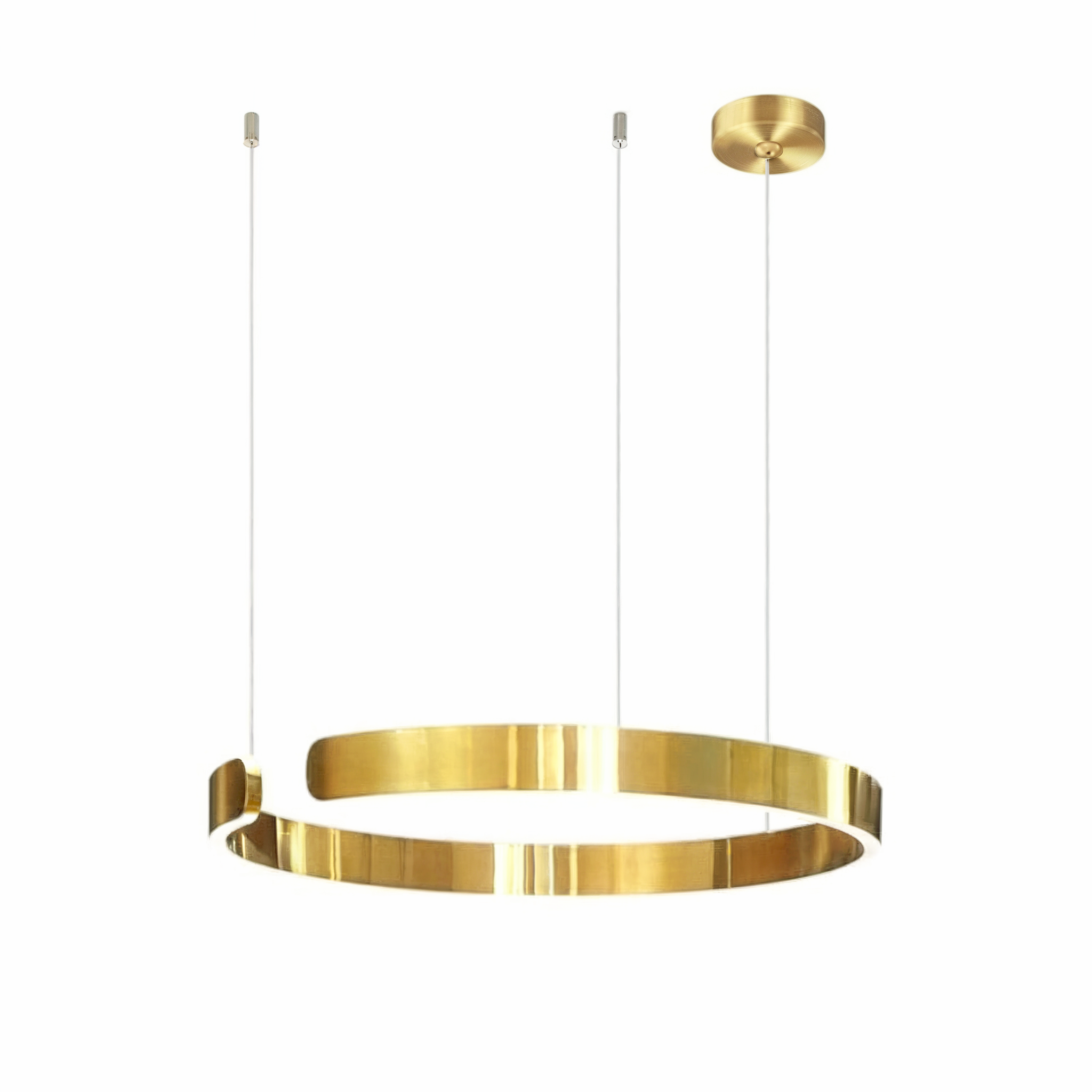 Circular Pendant Light Adjustable Hanging Lamp