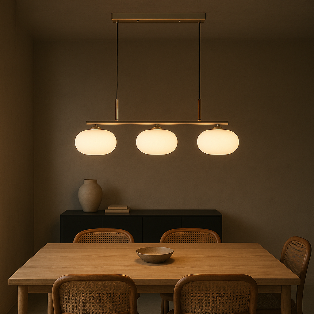 Bauhaus 3-Light Pendant Light Adjustable Hanging Lamp