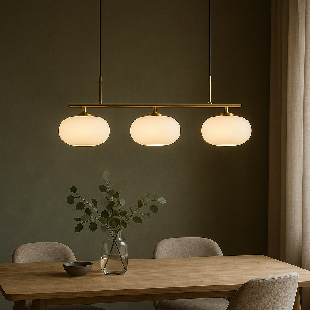 Bauhaus 3-Light Pendant Light Adjustable Hanging Lamp