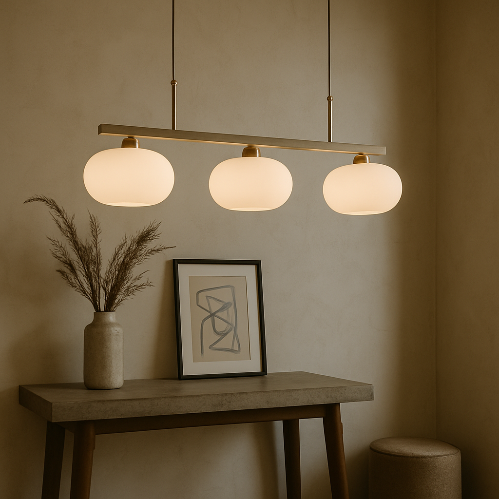 Bauhaus 3-Light Pendant Light Adjustable Hanging Lamp