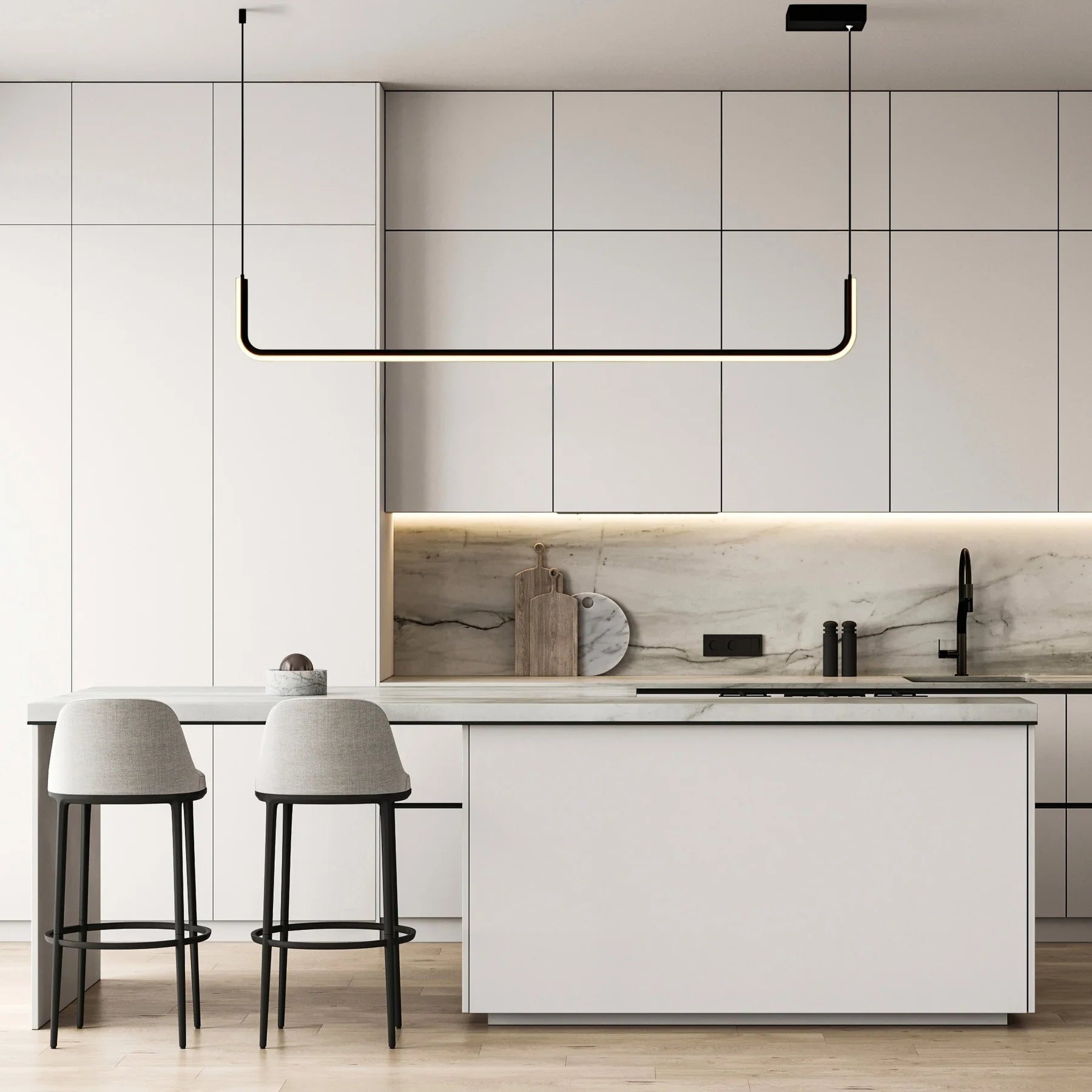 Dumont Pendant Light  U-Shaped Hanging Fixture