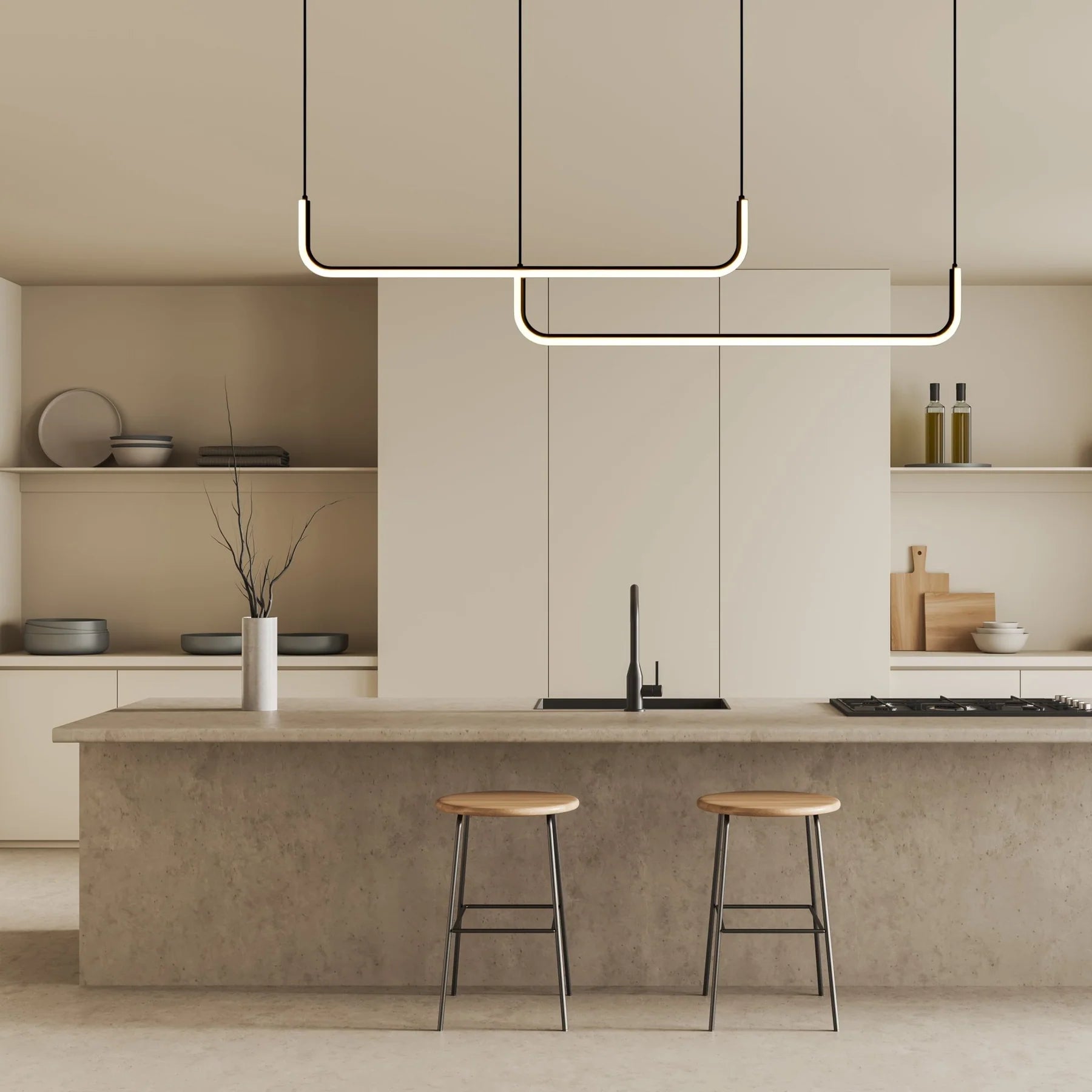 Dumont Pendant Light  U-Shaped Hanging Fixture